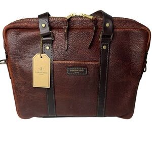 Coronado Special Bison Leather Briefcase #510 Bag Rust
